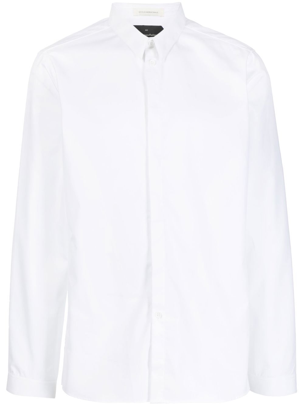 Cotton long-sleeve shirt - White