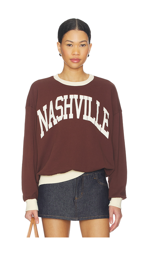 DAYDREAMER x REVOLVE Nashville Colorblock Oversized Sweatshirt in Brown. L/XL. Also in