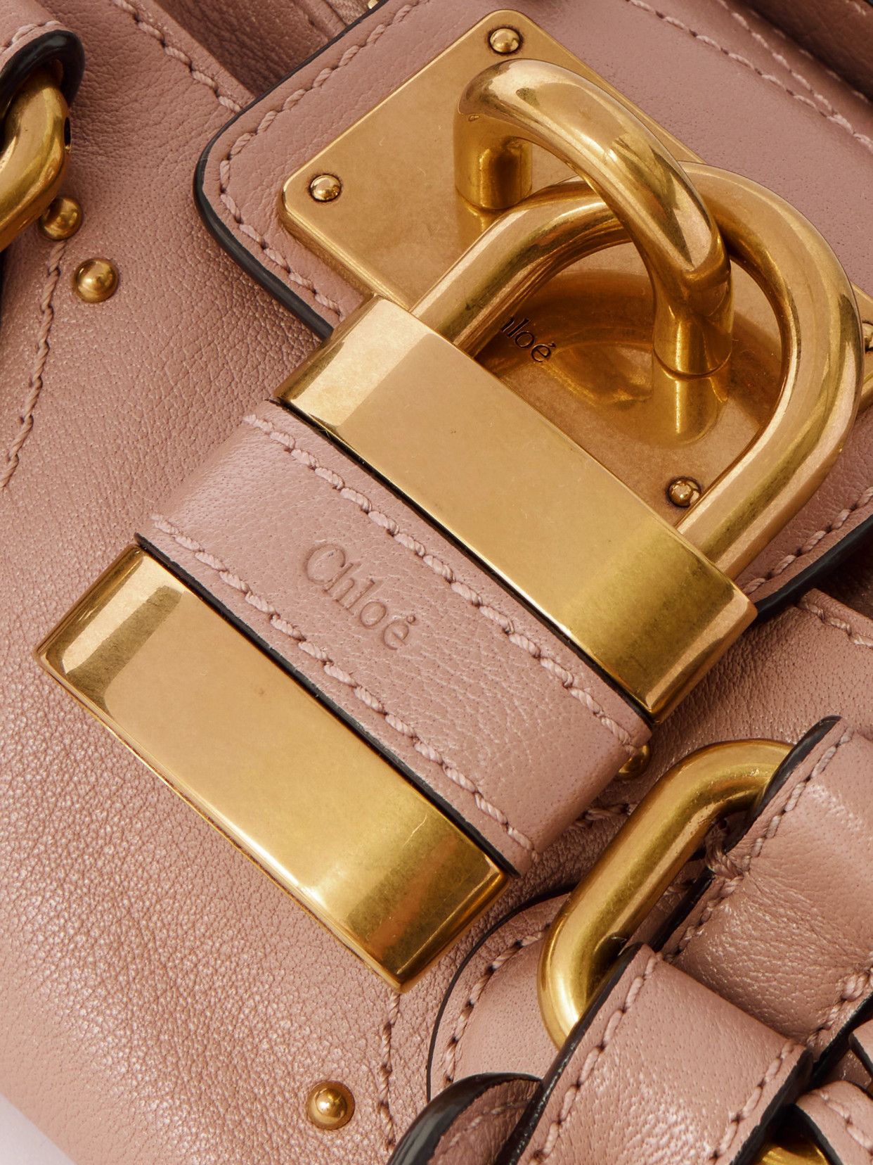 Paddington Embellished Leather Tote - Neutrals