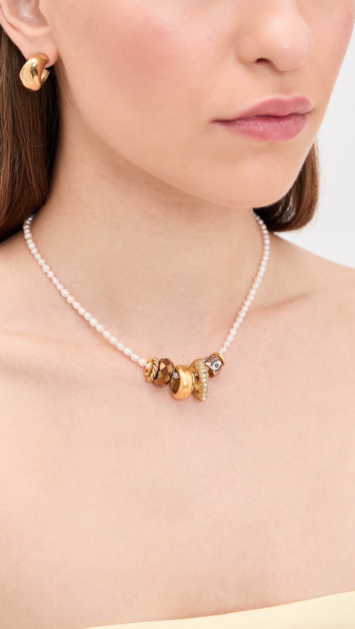 Ines Necklace Pearl One Size