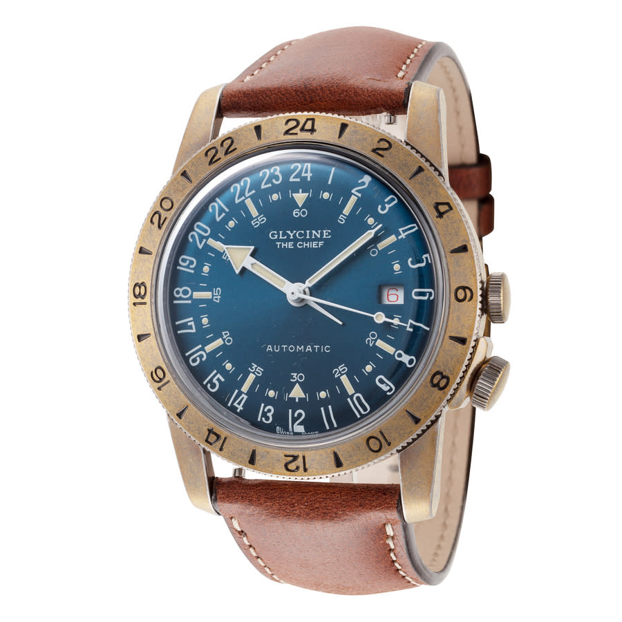 Airman Vintage The Chief Purist Automatic Blue Dial Mens Watch GL0414