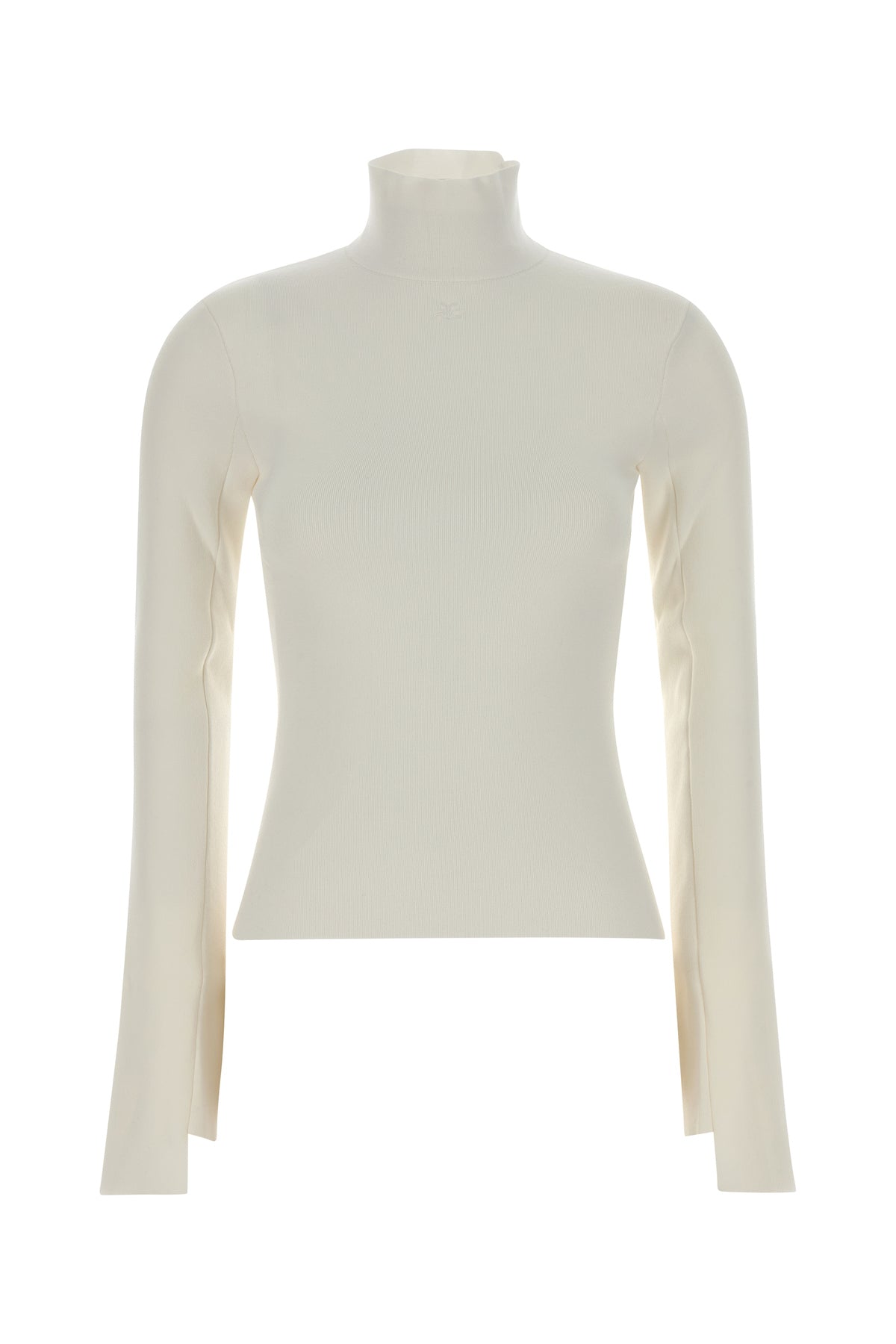 COURREGES Maglione in misto viscosa bianca DONNA