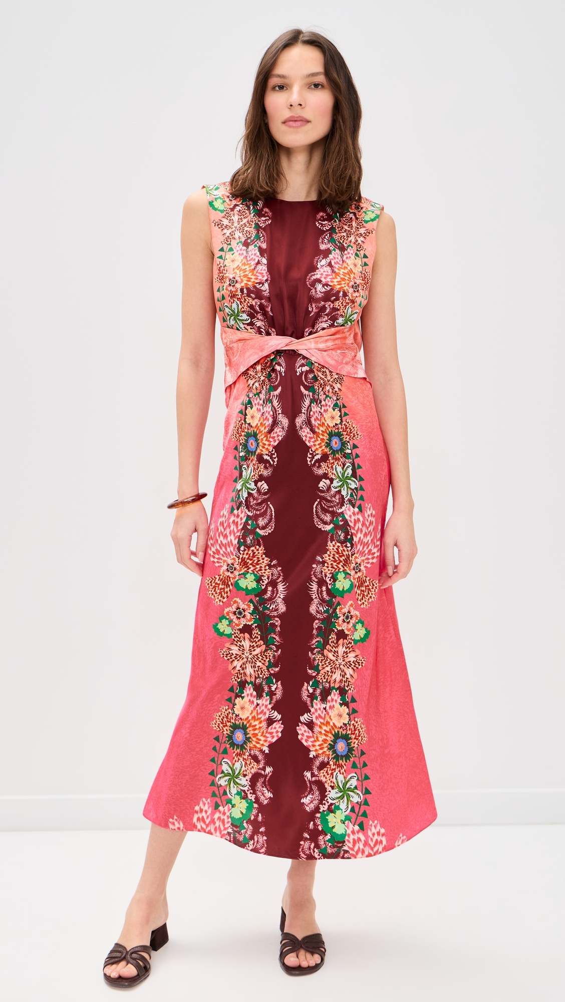 Gwen Dress Fiori Border Plmt