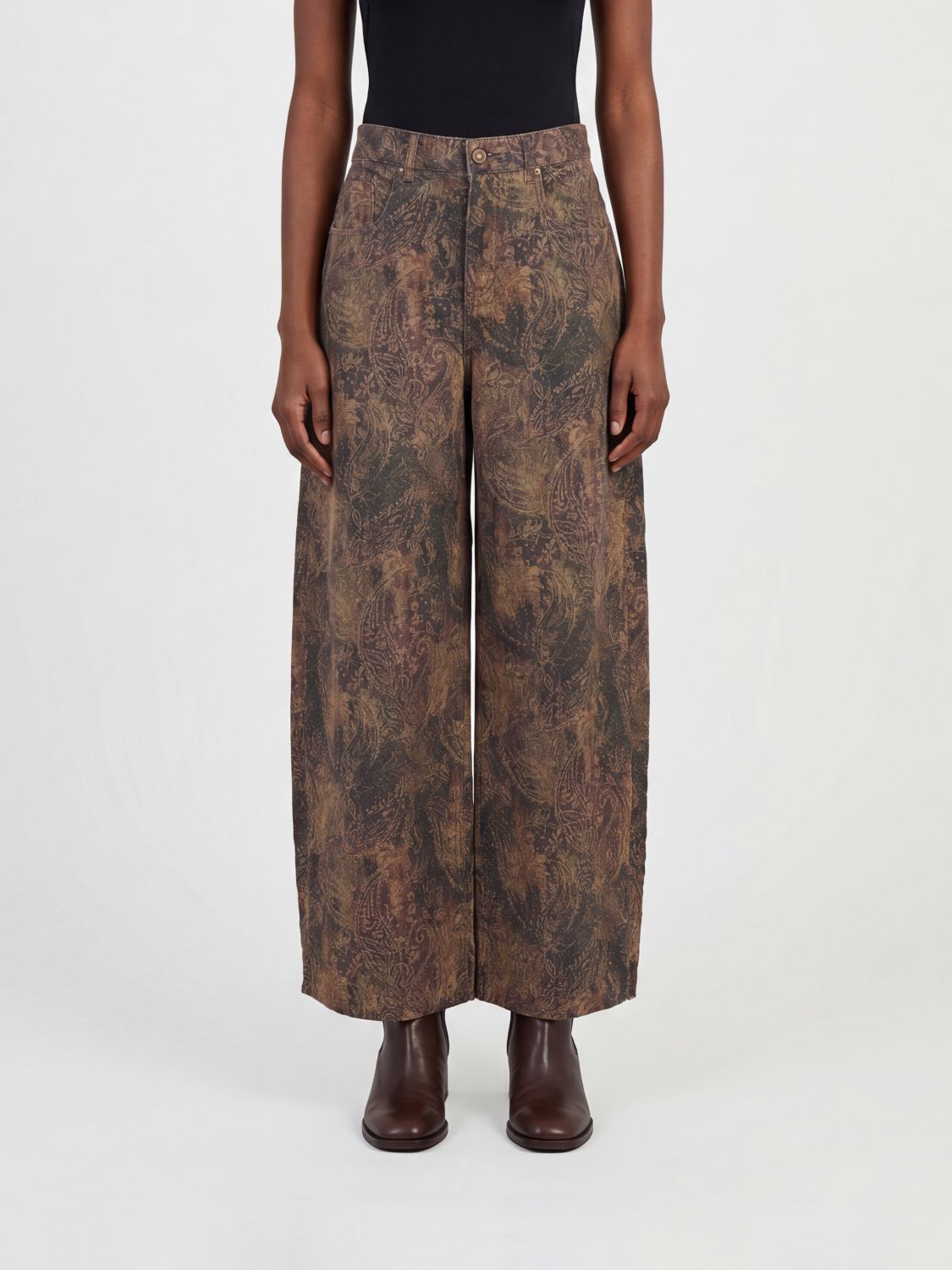 Pants Woman color Brown