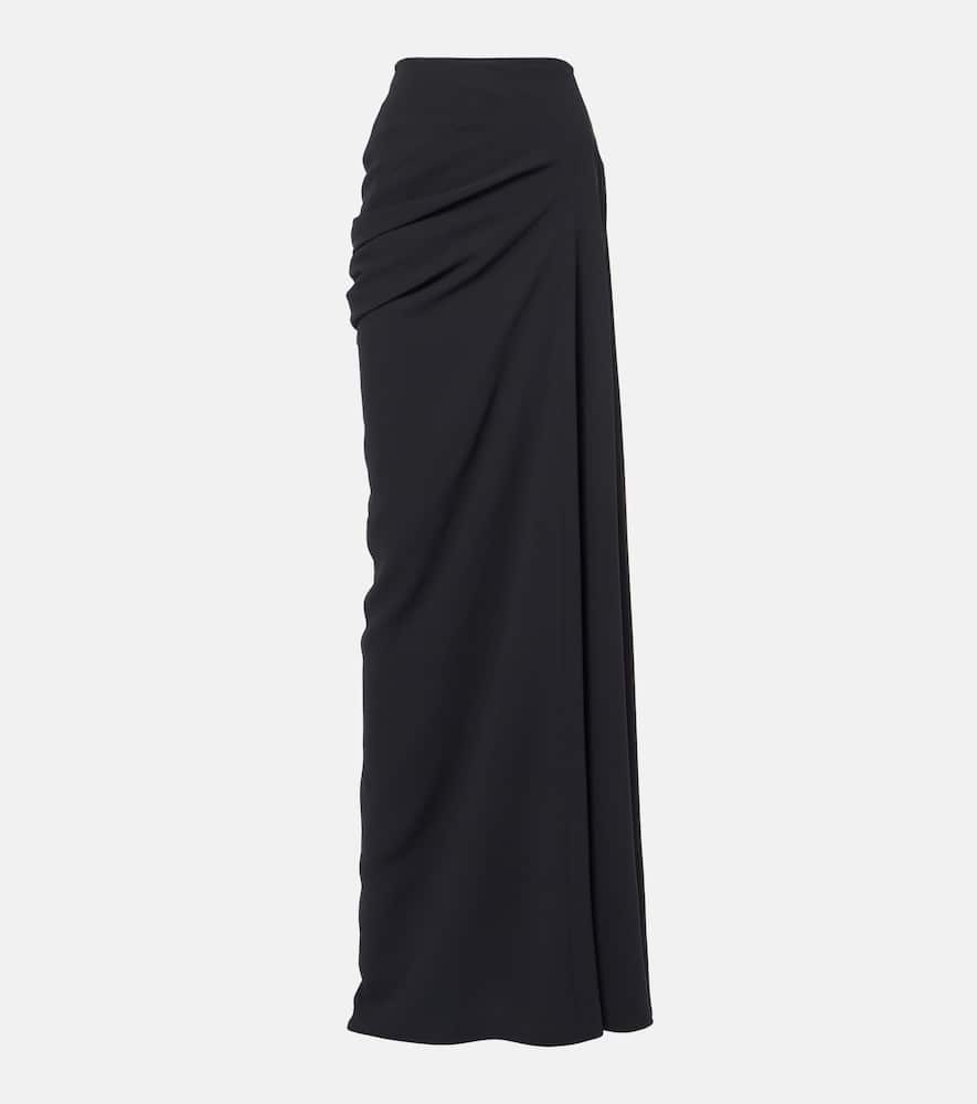 Draped maxi skirt