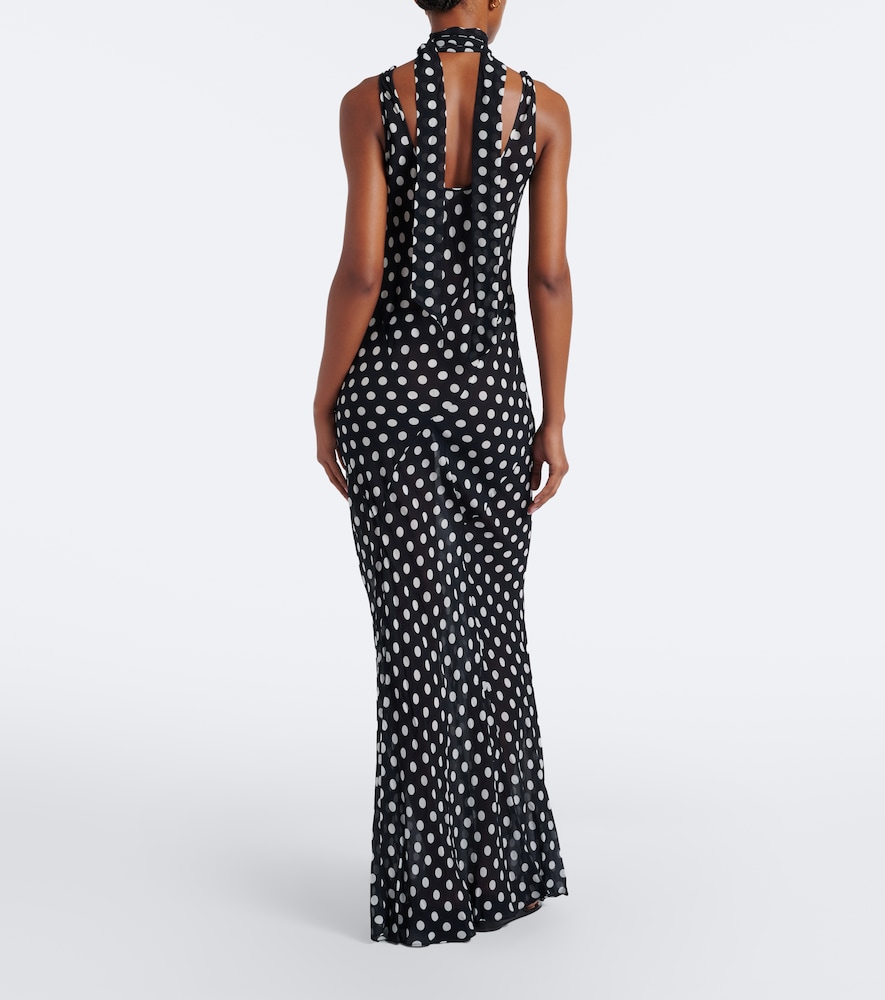 Harper polka-dot maxi dress