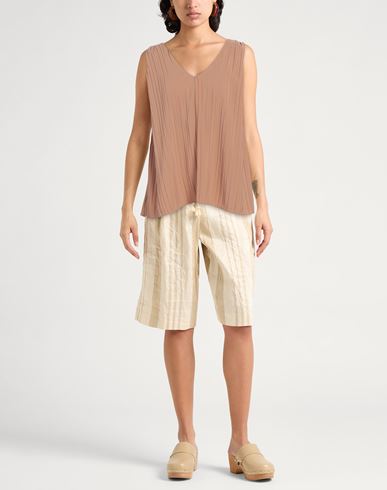 Alpha Studio Woman Top Camel Size 4 Polyester