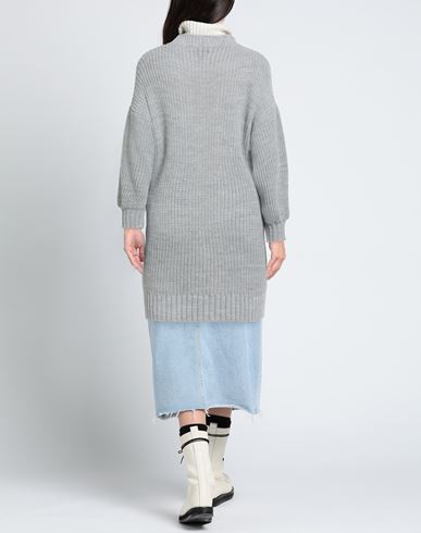 Woman Cardigan Grey Size M/L Acrylic, Polyester