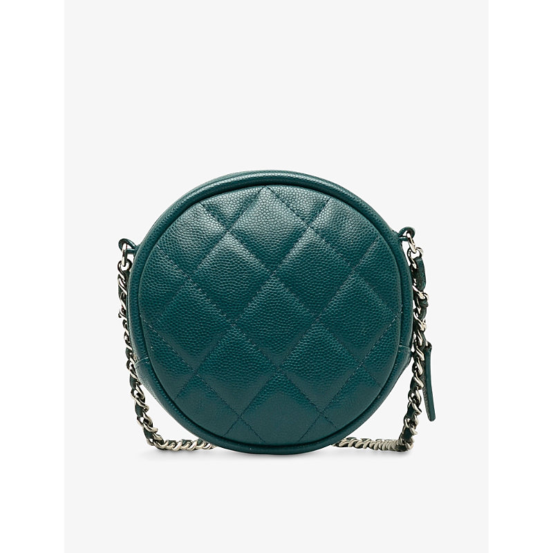 Womens Green Pre-loved Chanel Quilted Leather Cross-body bag 1SIZE