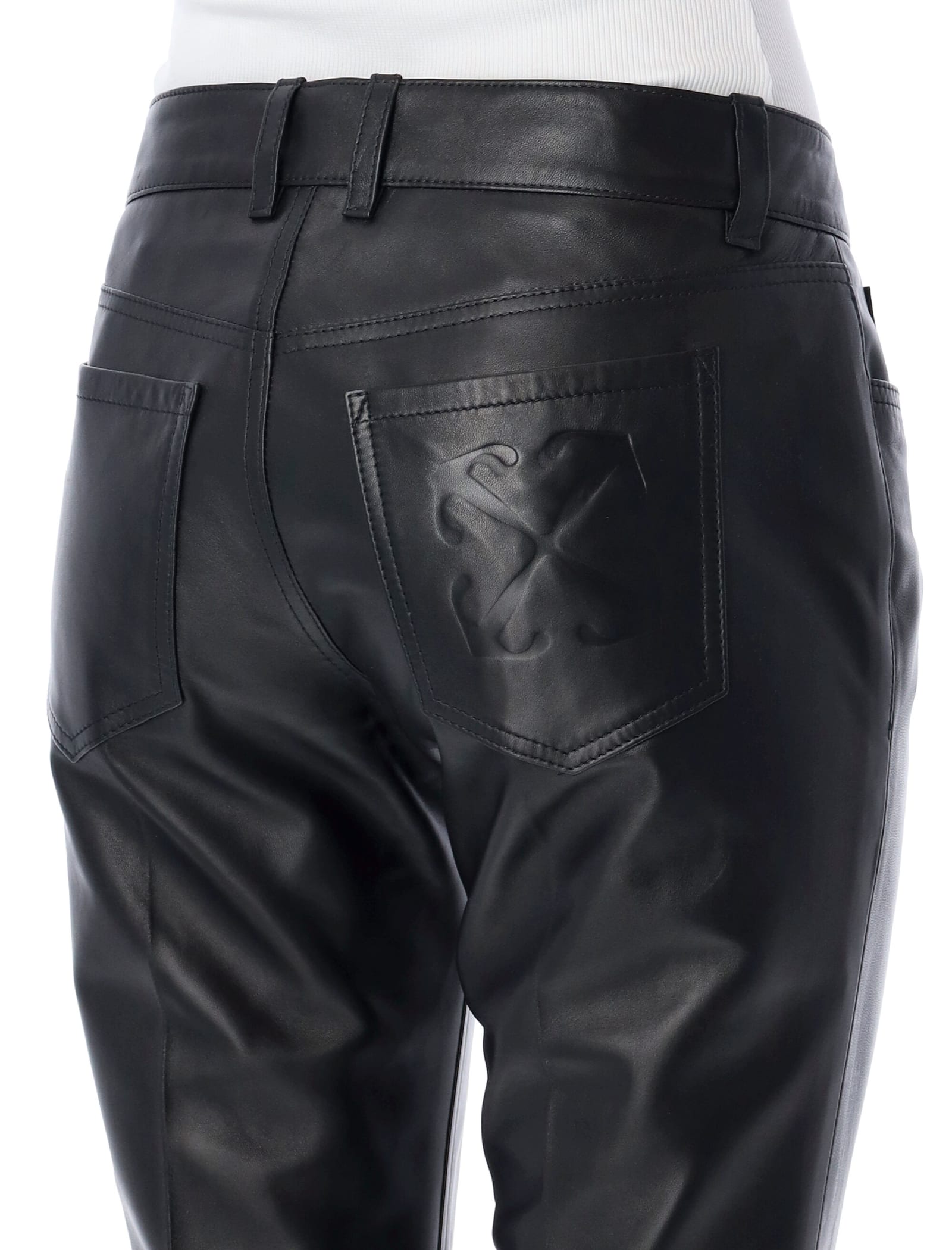 Slim Flared 5pkt Pant Black Black
