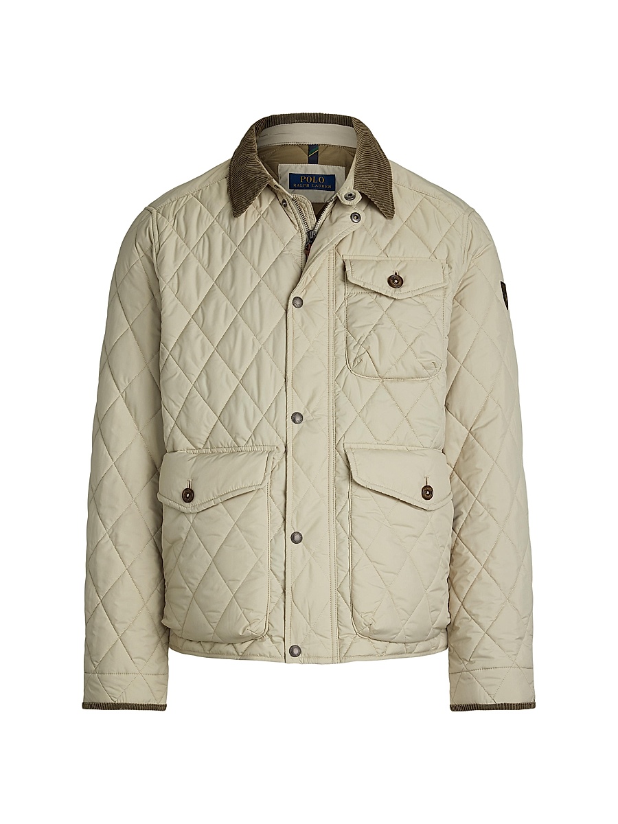 Men's Beaton Quilted Water-Repellent Jacket - Stoneware Grey