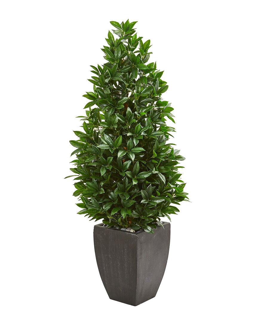 56In Bay Leaf Cone Topiary Uv-Resistant Artificial Tree In Planter (Indoor/Outdoor)