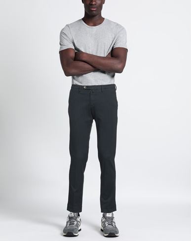 Man Pants Navy Size 34 Cotton, Polyester, Viscose, Elastane