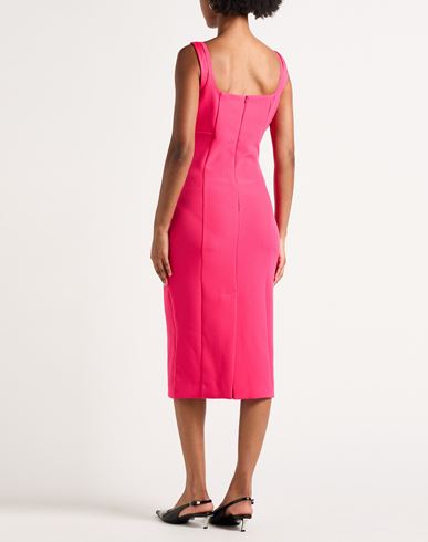 Woman Midi dress Fuchsia Size 8 Polyester, Elastane