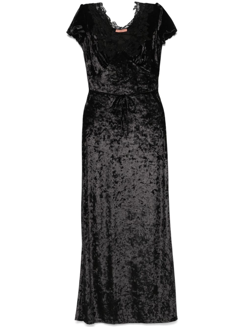 Velvet maxi dress - Black