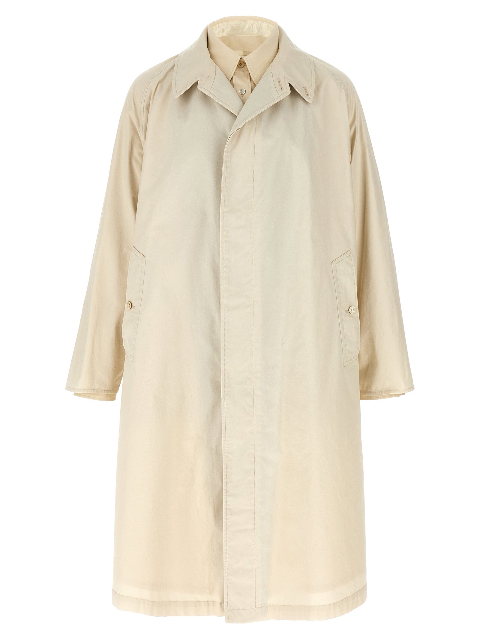 Cotton Trench Coat — Beige