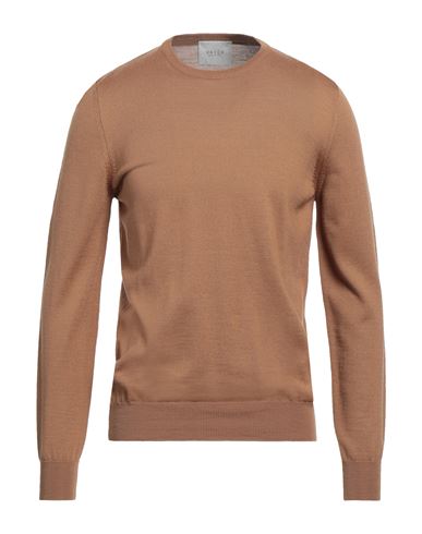 Man Sweater Camel Size 44 Virgin Wool, Acrylic