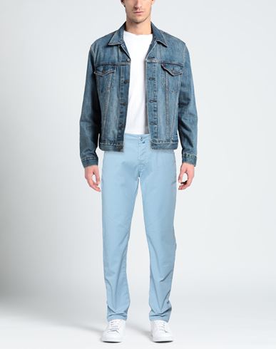 Jacob Cohёn Man Pants Sky blue Size 30 Cotton, Elastane, Polyester