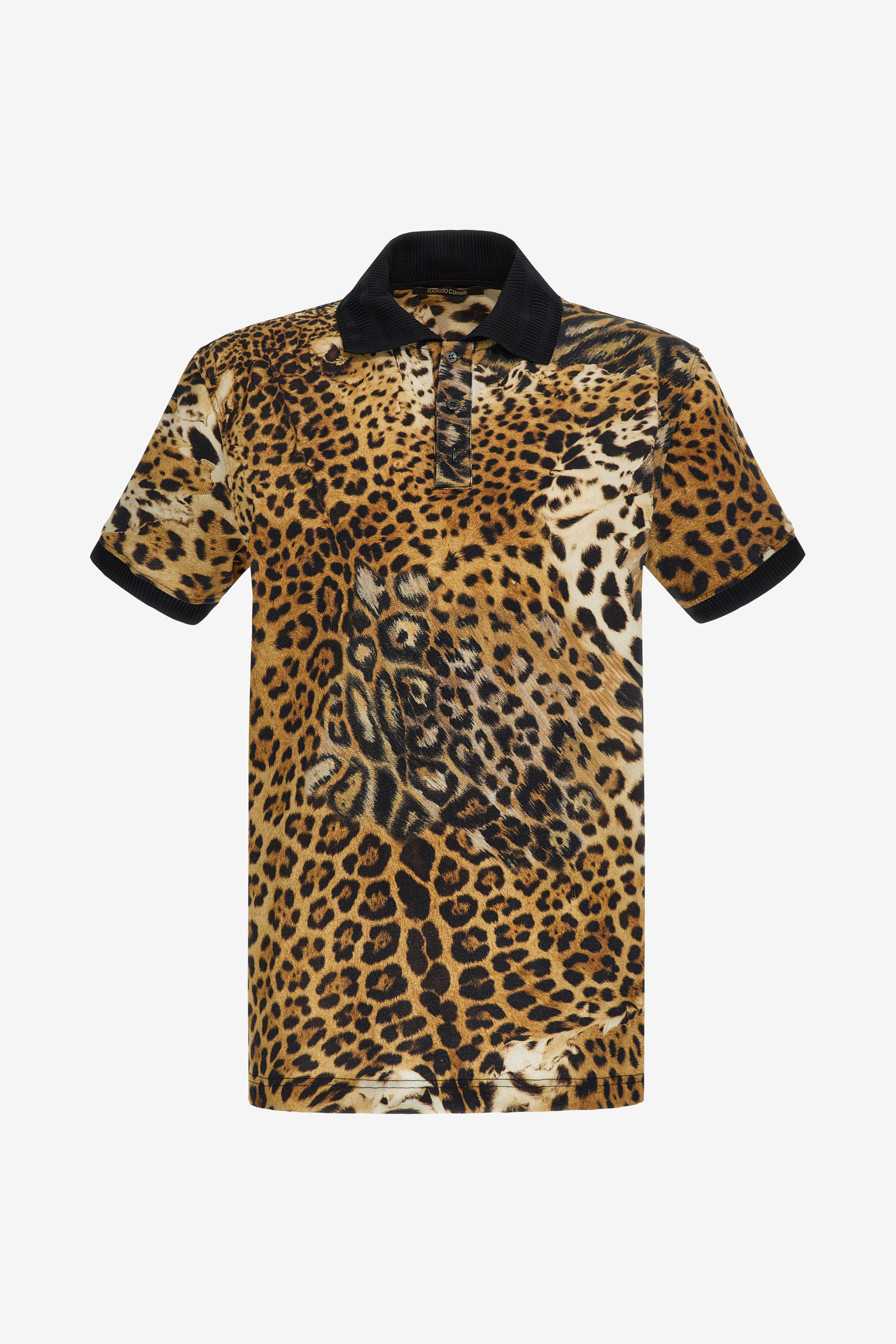 Polo With Jaguar Skin Print - Male T