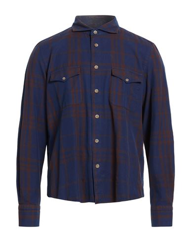 Man Shirt Blue Size XXL Cotton