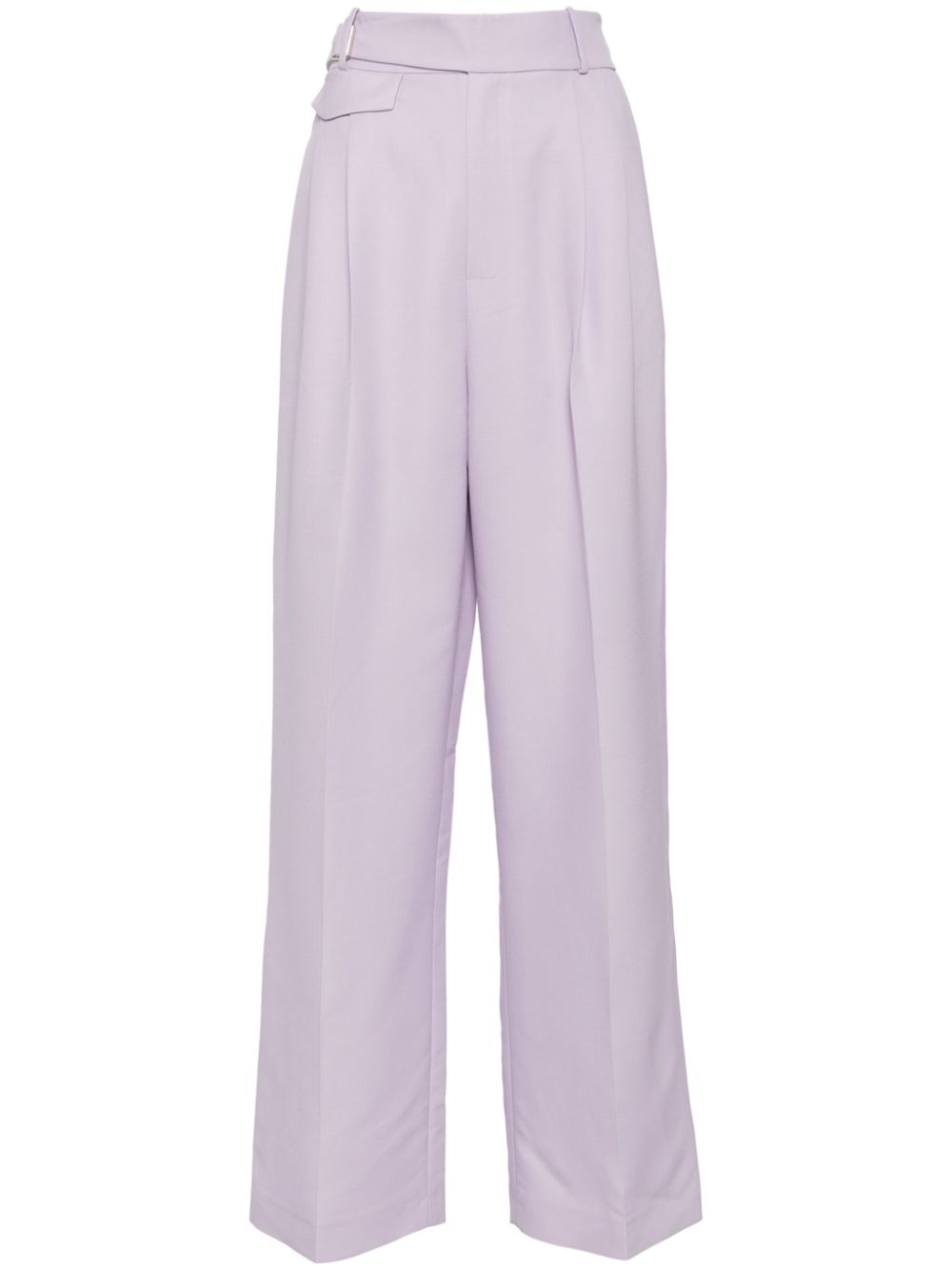 Wide-leg tailored trousers - Purple