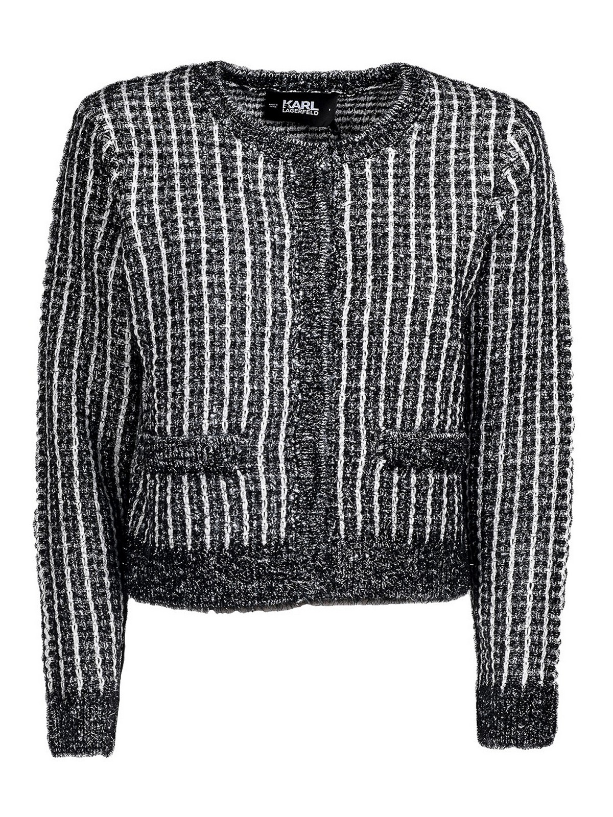 Bouclé knit cardigan