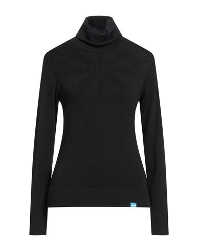 Woman Turtleneck Black Size L Polyamide, Wool