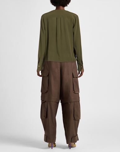 Woman Top Military green Size 10 Silk