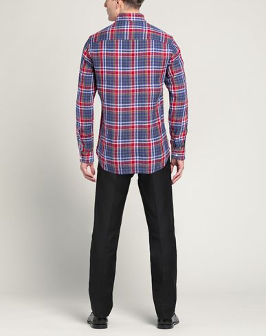 Man Shirt Red Size 16 ½ Linen