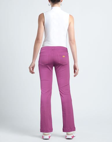 Woman Jeans Mauve Size 25 Cotton, Elastomultiester, Elastane