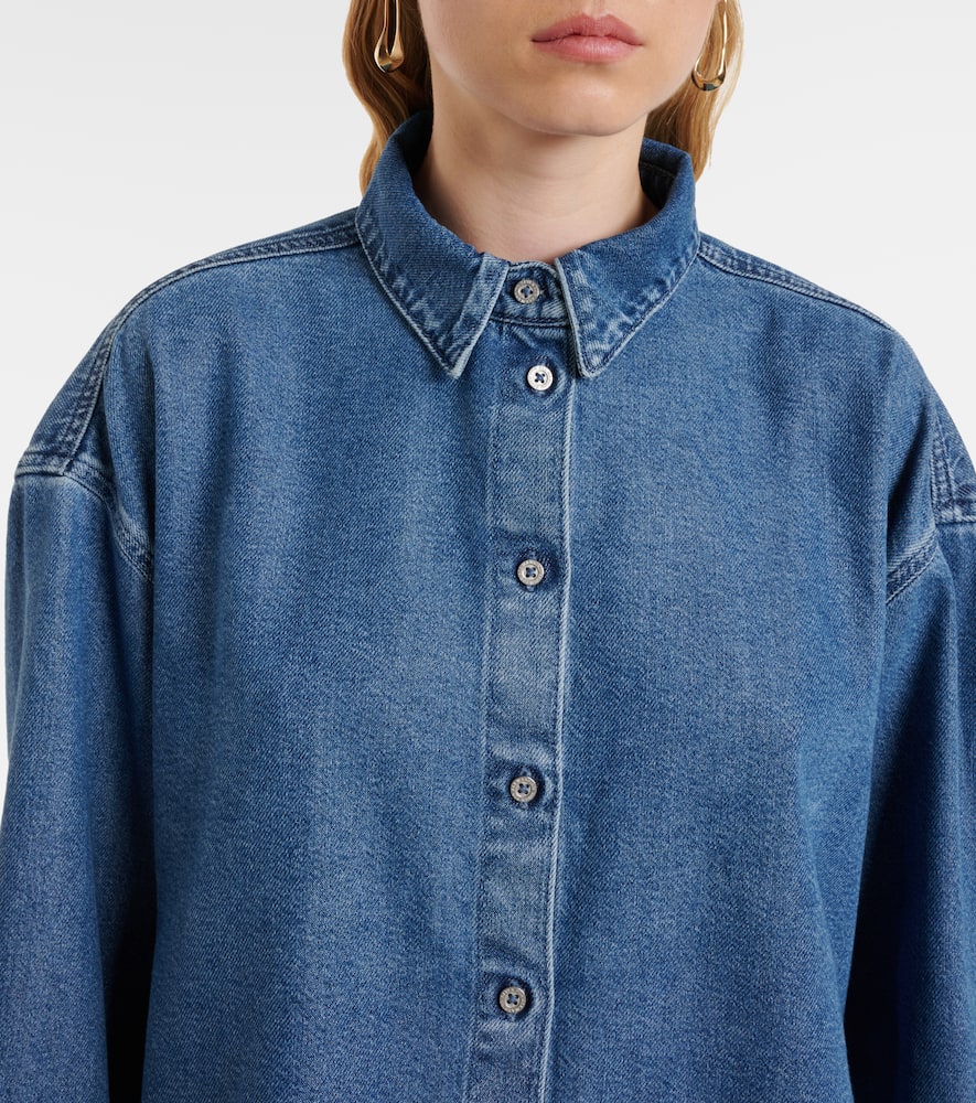 Nina cropped denim shirt