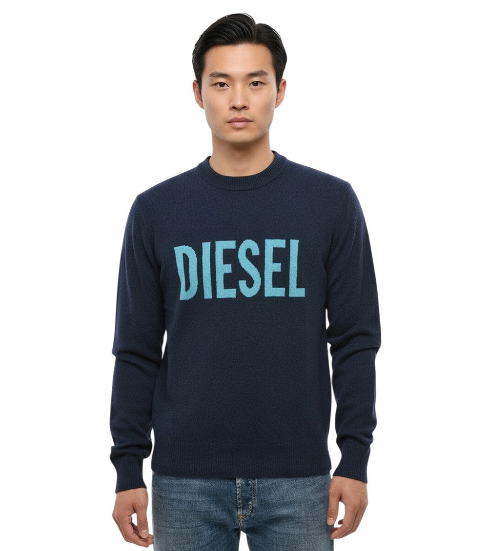 Blue Crew Neck Sweater
