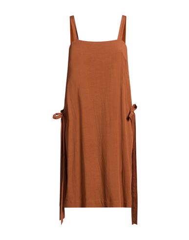 Woman Top Brown Size S Viscose, Linen