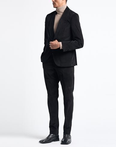 Manuel Ritz Man Suit Black Size 40 Cotton, Elastane