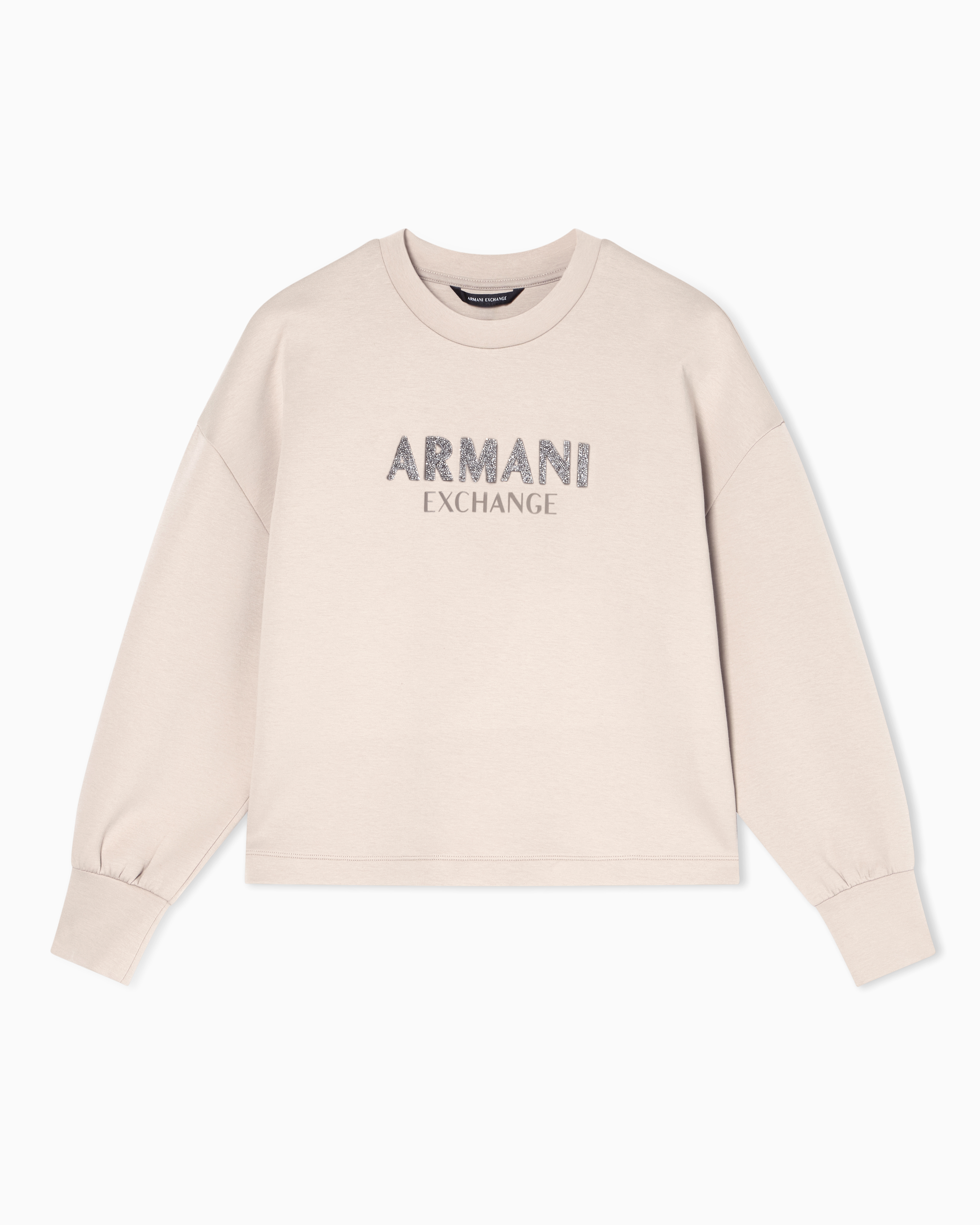 Crewneck sweatshirt in scuba fabric