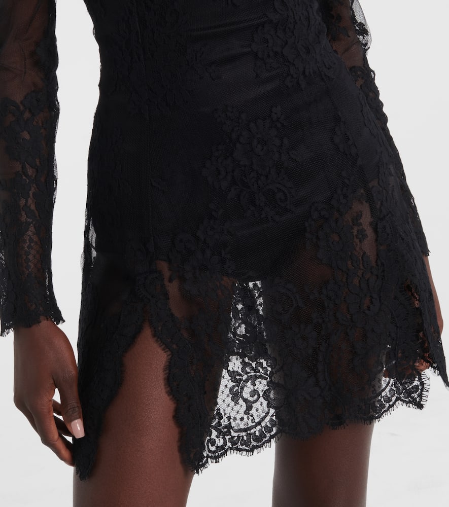 Cord floral lace minidress