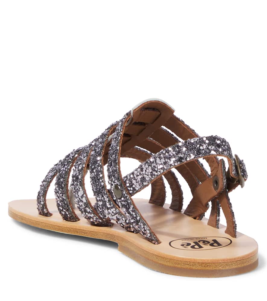 PèPè Glitter gladiator sandals