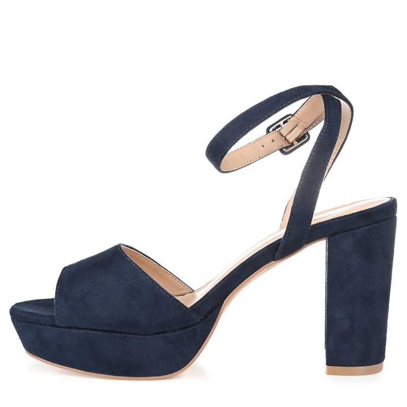 Women's Nairri Platform Dress Sandals (Blue Synthetic)
