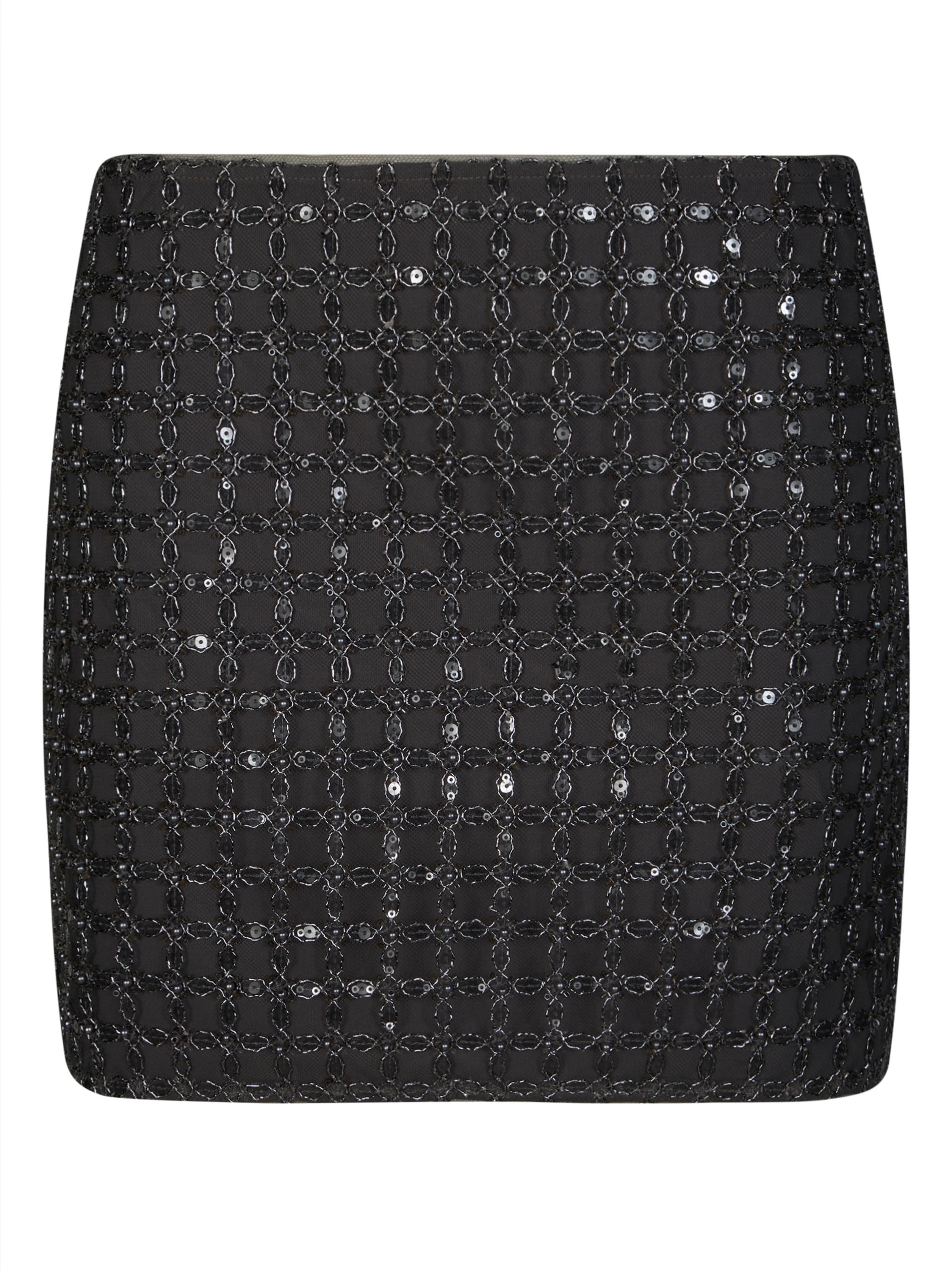 Embroidered Cotton Miniskirt