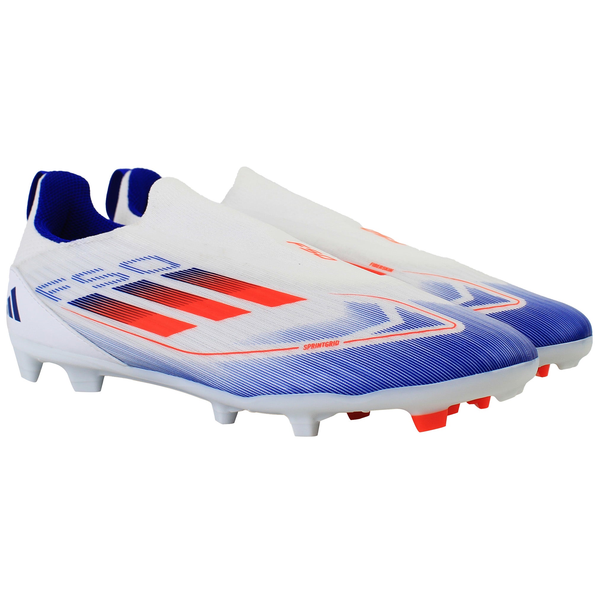 Adidas Kids Unisex F50 League LL FG/MG White Football Boots - Kid