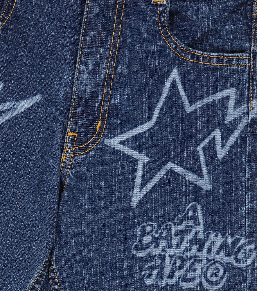 BAPE Kids Printed jeans
