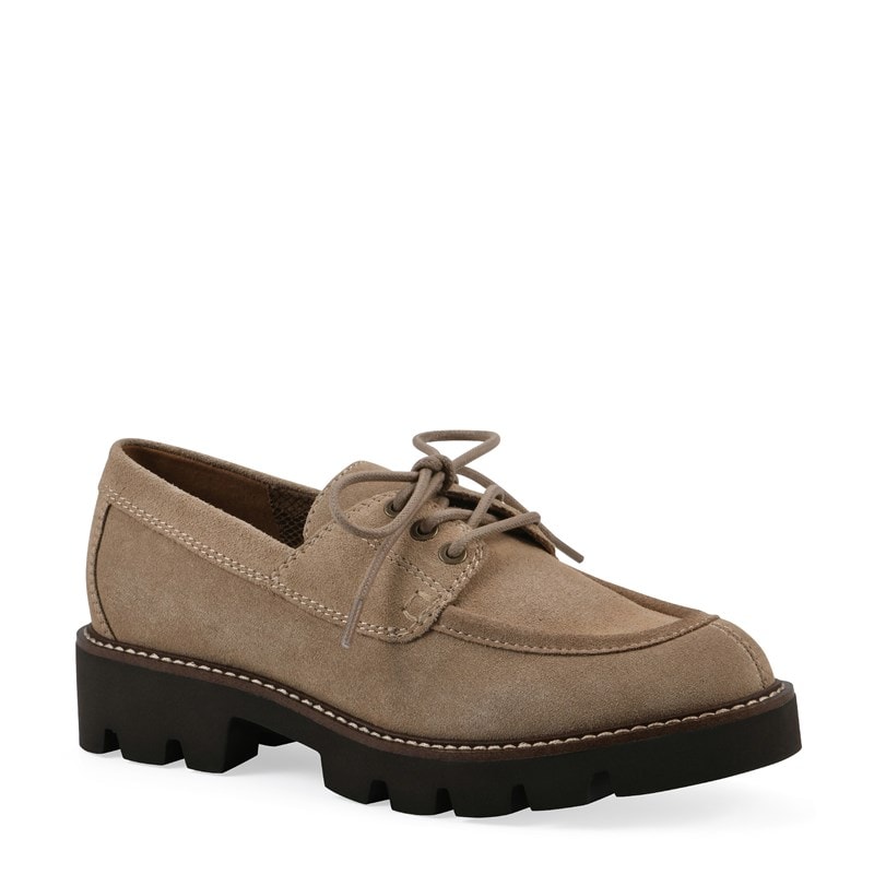 Women's Gino Wide Lug Sole Loafers (Beachwood Suede)