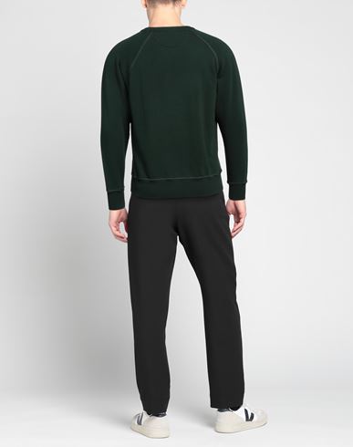 Man Sweatshirt Dark green Size M Cotton