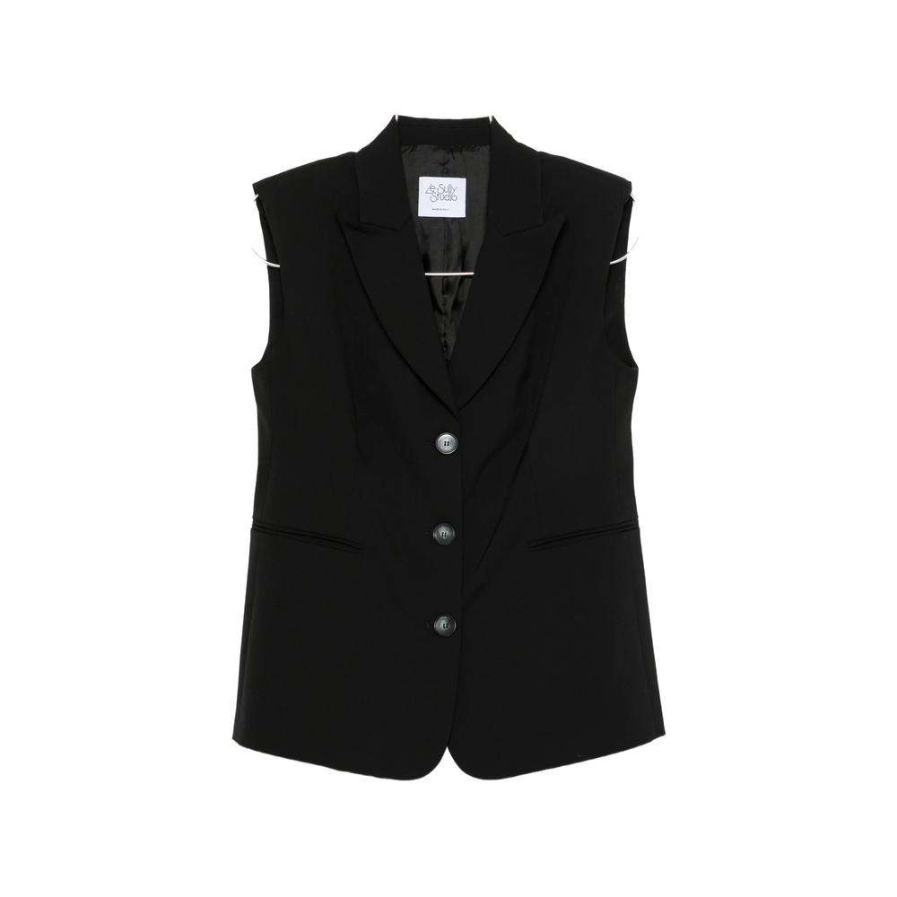Sleeveless Single-breasted Gilet