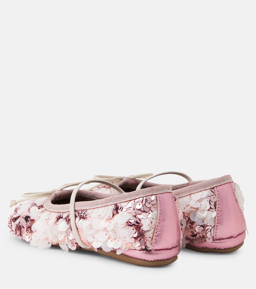 PèPè Sequined ballet flats