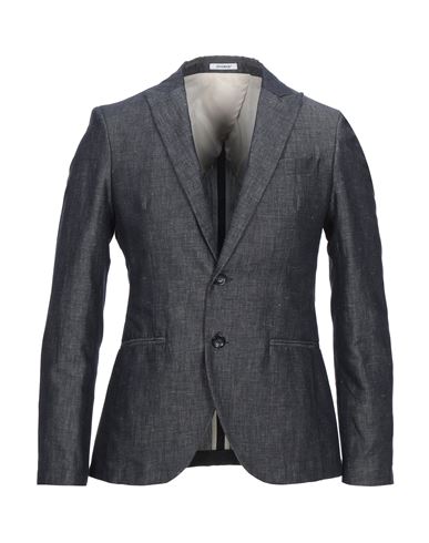 Man Blazer Midnight blue Size 36 Cotton, Linen