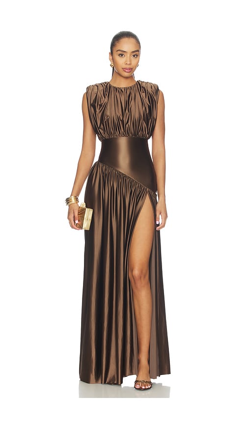 DELFI Avalon Dress in Chocolate. L. Also in