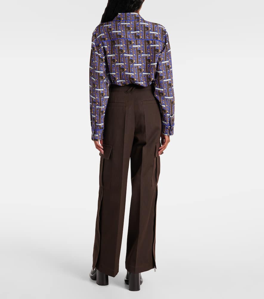Wool cargo pants