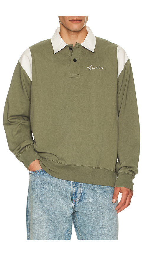 Service Works Bistrot Polo in Olive. S also in L, M, XL/1X