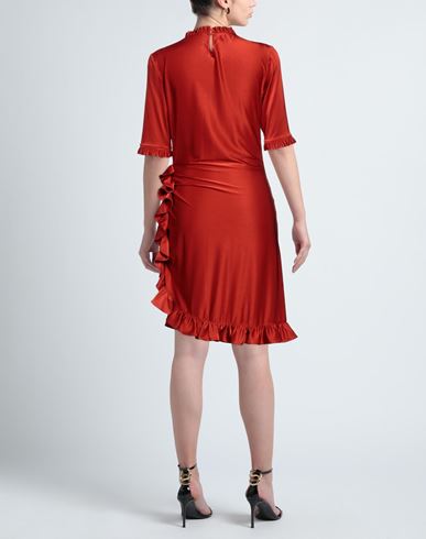 Woman Midi dress Brick red